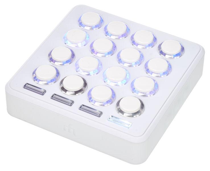 dj techtools dj controller interfaces dj techtools midi fighter 3d limited white