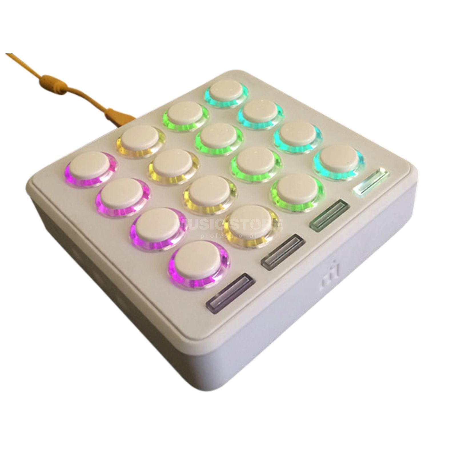 dj techtools dj controller interfaces dj techtools midi fighter 3d limited white