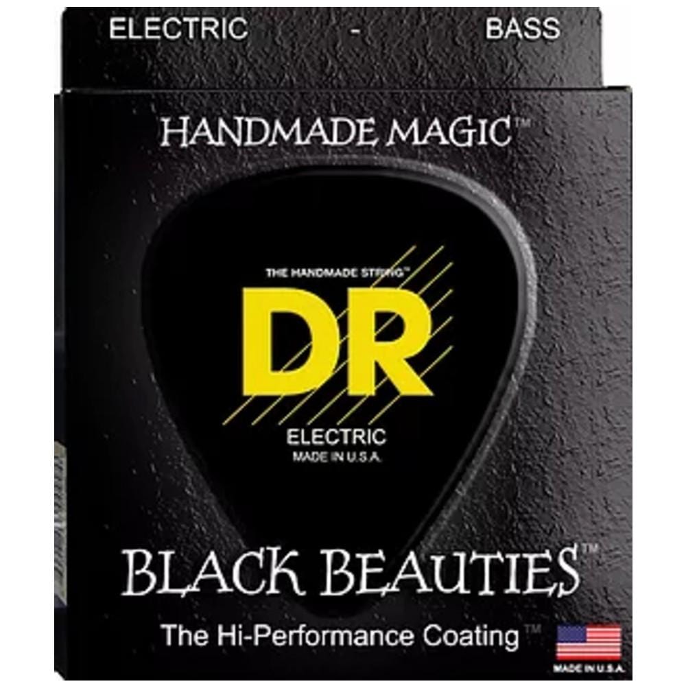 dr bass guitar strings dr string bkb5-45 black beauties coated bass guitar strings- 5-string medium 45-125