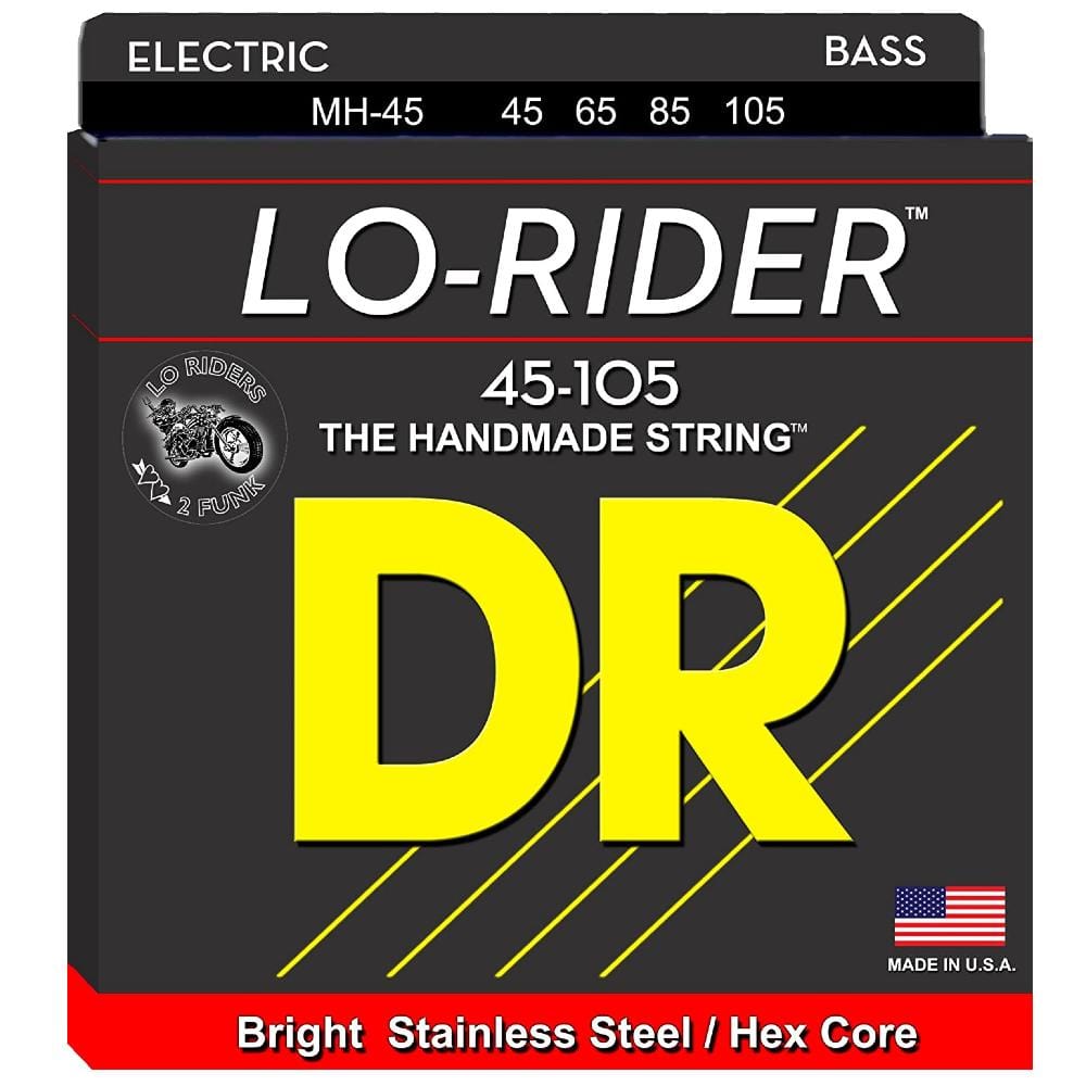 dr bass guitar strings dr string mh45 lo rider medium 4 string bass guitar string set