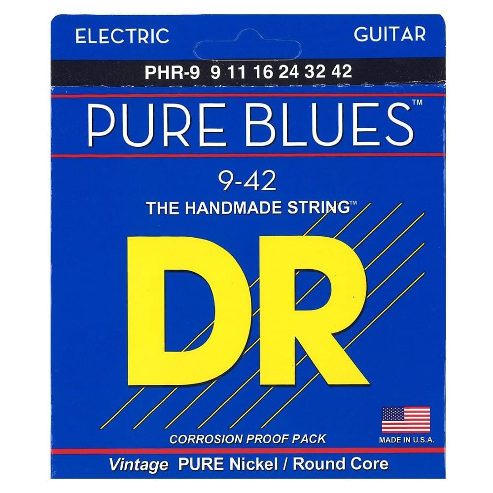 dr electric guitar strings 9-42 light dr strings pure blues nickel electric guitar strings