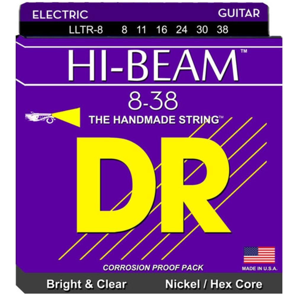dr electric guitar strings dr string lltr8 hi beam light light electric guitar string set