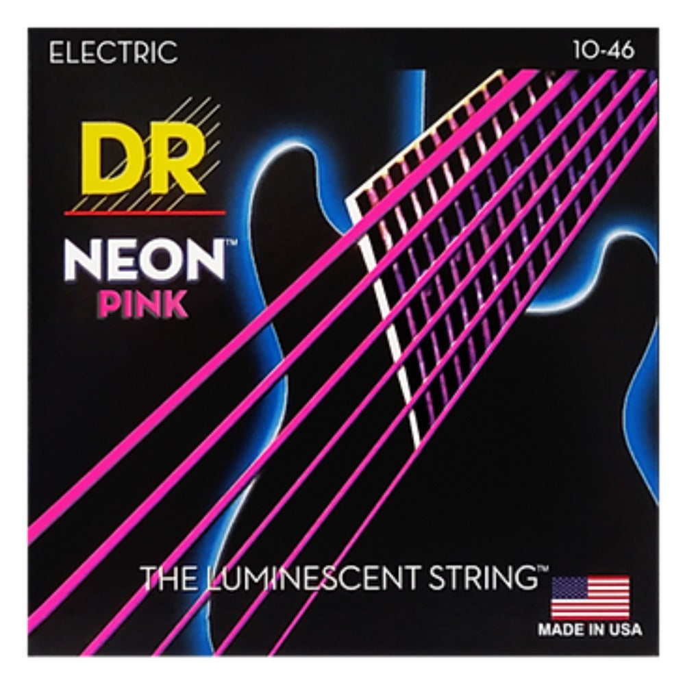 DR Electric Guitar Strings DR String NPE9/46 HI-Def Neon Electric Guitar Strings - Light 9-46