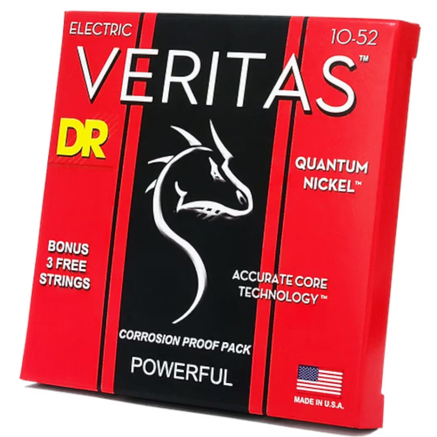 DR Electric Guitar Strings DR String VTE-10/52 Veritas Medium to Heavy Electric Guitar Strings Set - .010-.052