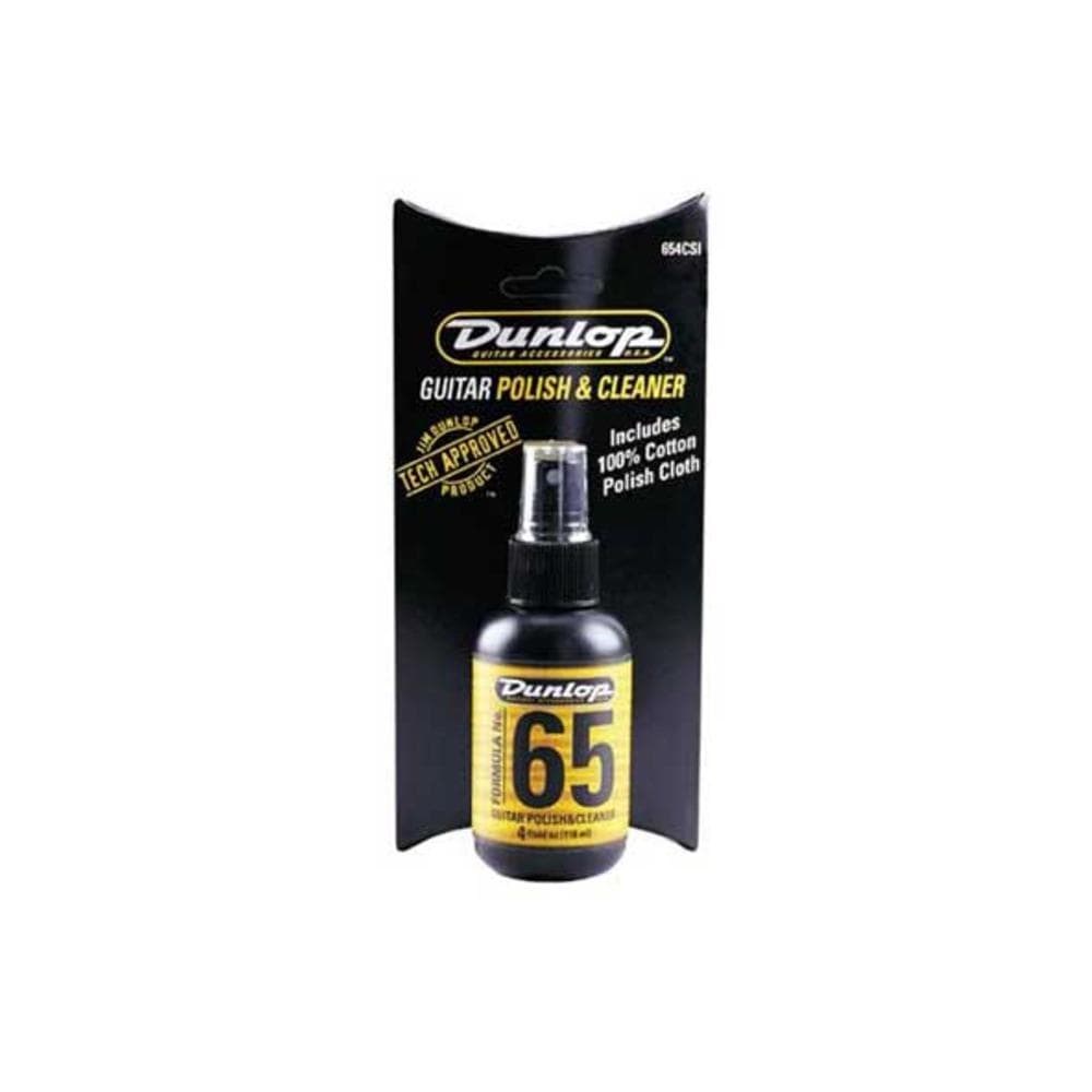 dunlop cleaners and conditioners dunlop 654c formula no.65 guitar polish and cleaner with cloth
