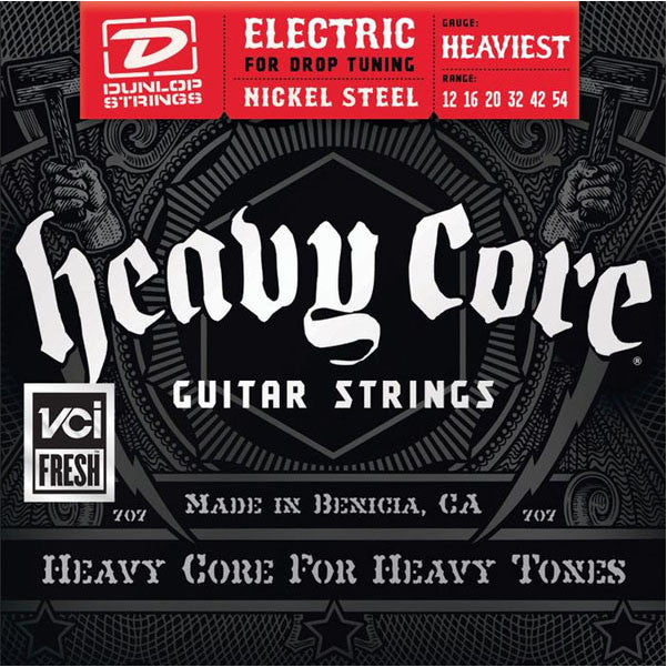 dunlop electric guitar strings dunlop heavy core electric guitar strings - heaviest gauge