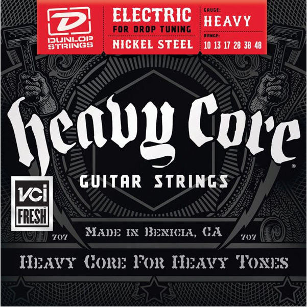 dunlop electric guitar strings dunlop heavy core electric guitar strings - heavy gauge