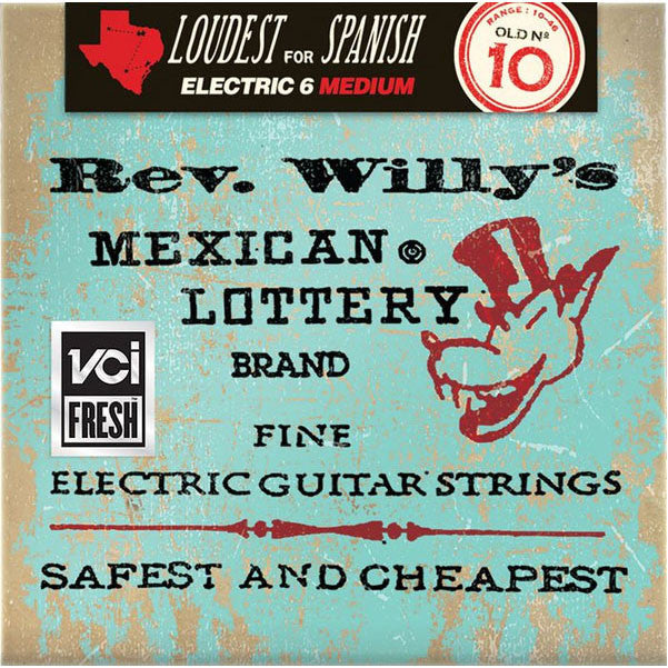 dunlop electric guitar strings dunlop reverend willy's electric guitar string set - medium