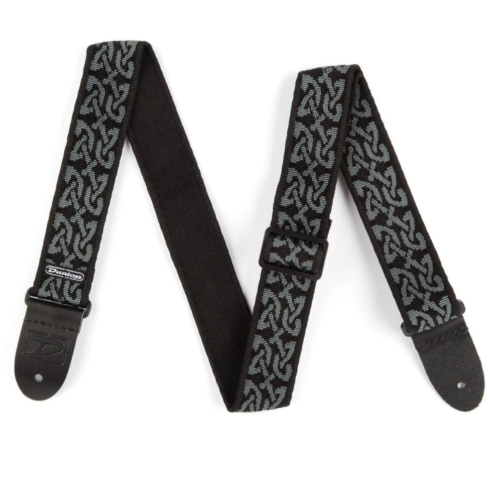 dunlop guitar straps dunlop d38 14gy classic celtic strap - gray