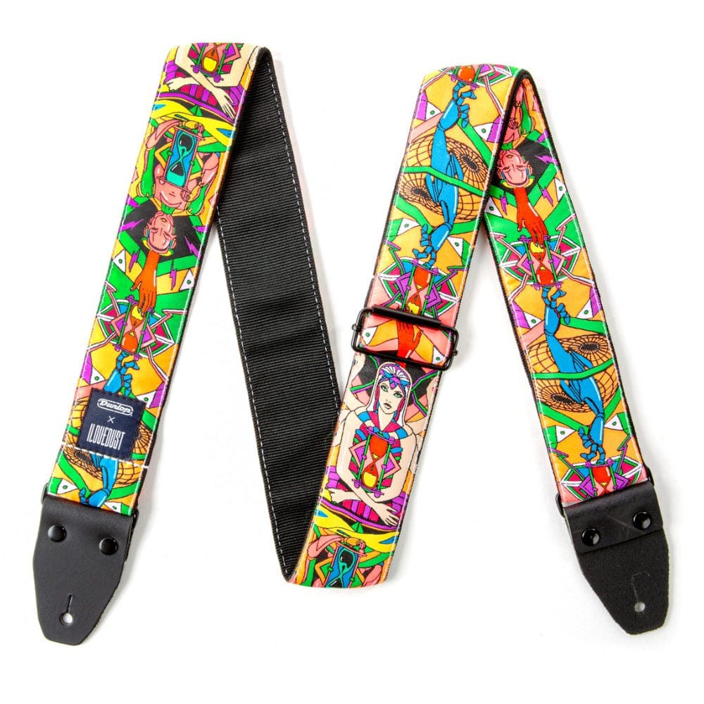 dunlop guitar straps dunlop ild08 ilovedust hourglass guitar strap