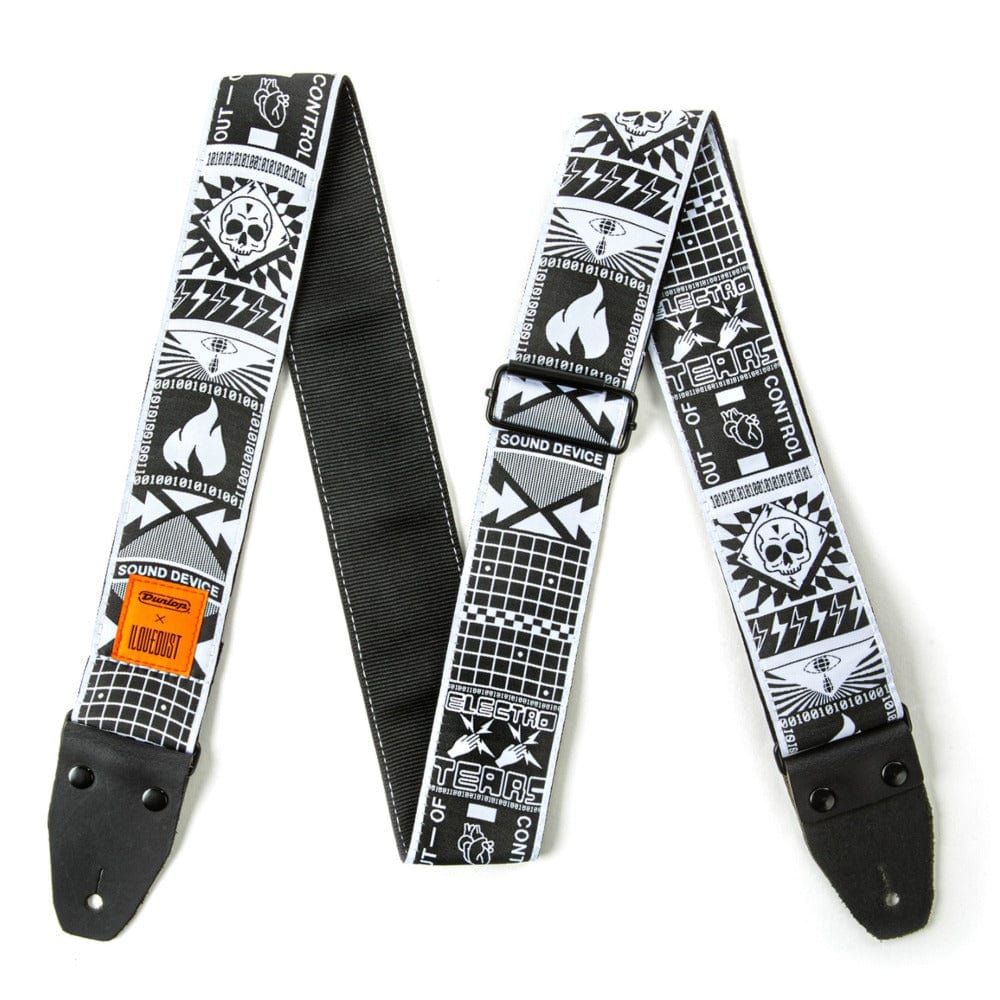 dunlop guitar straps dunlop ild10 ilovedust out of control guitar strap