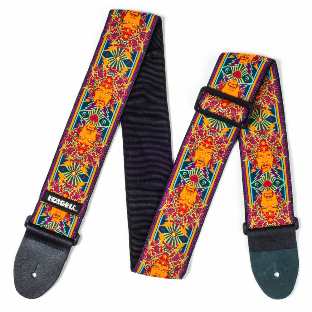 dunlop guitar straps dunlop jh04 jimi hendrix poster guitar strap