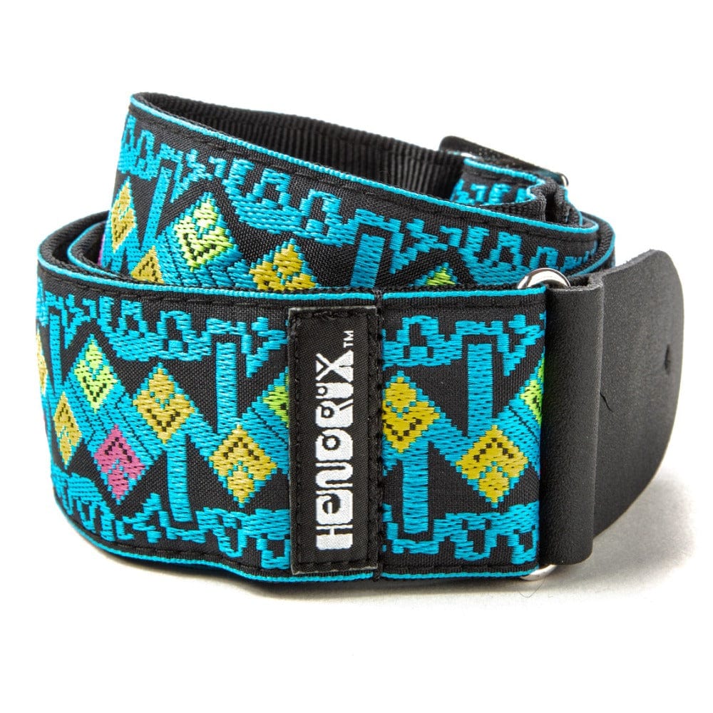 dunlop guitar straps dunlop jh14 jimi hendrix blue diamonds guitar strap