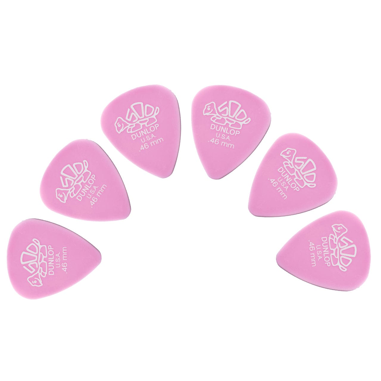 dunlop picks 0.46mm dunlop 41r derlin 500 series guitar pick - pack of 6