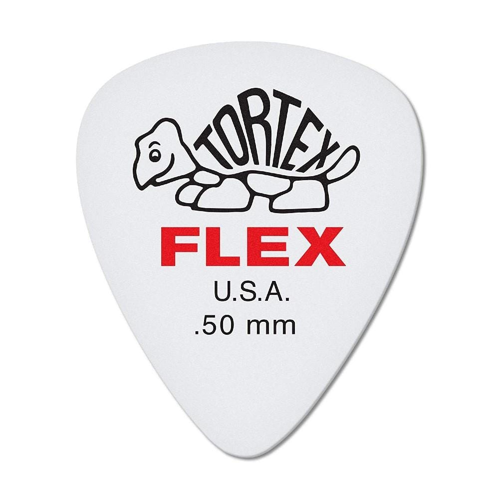 dunlop picks 0.50mm dunlop 428r tortex flex standard nat - pack of 6 #size_0.50mm