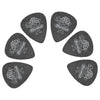 Dunlop Picks 0.60 mm Dunlop 482R Tortex Pitch Black Jazz Guitar Picks - Set of 6