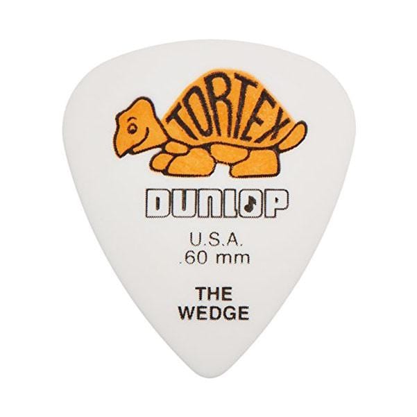 dunlop picks 0.60mm dunlop 424r tortex wedge guitar picks - pack of 6 picks #gauge_0.60mm