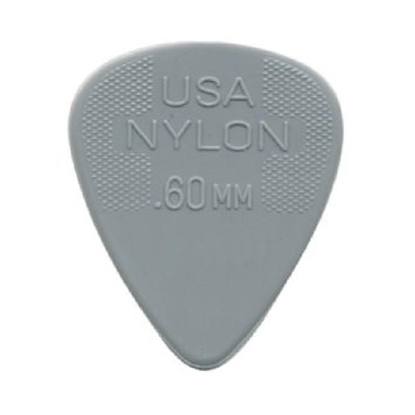 dunlop picks 0.60mm dunlop 44r nylon standard guitar picks - pack of 6 #gauge_0.60mm