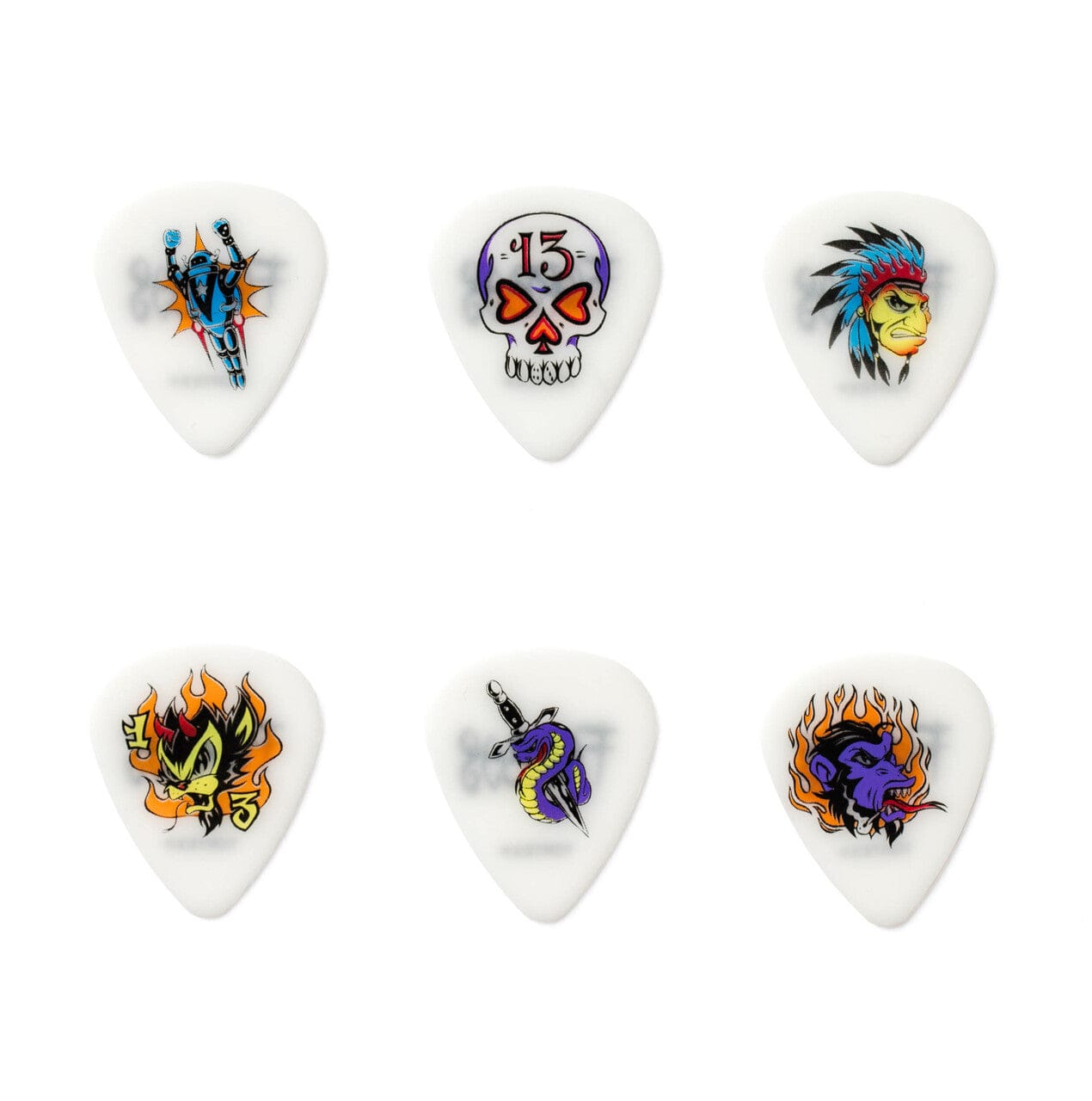 dunlop picks 0.60mm dunlop blackline standard guitar picks - set of 6 #gauge_0.60mm