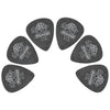 Dunlop Picks 0.73 mm Dunlop 482R Tortex Pitch Black Jazz Guitar Picks - Set of 6