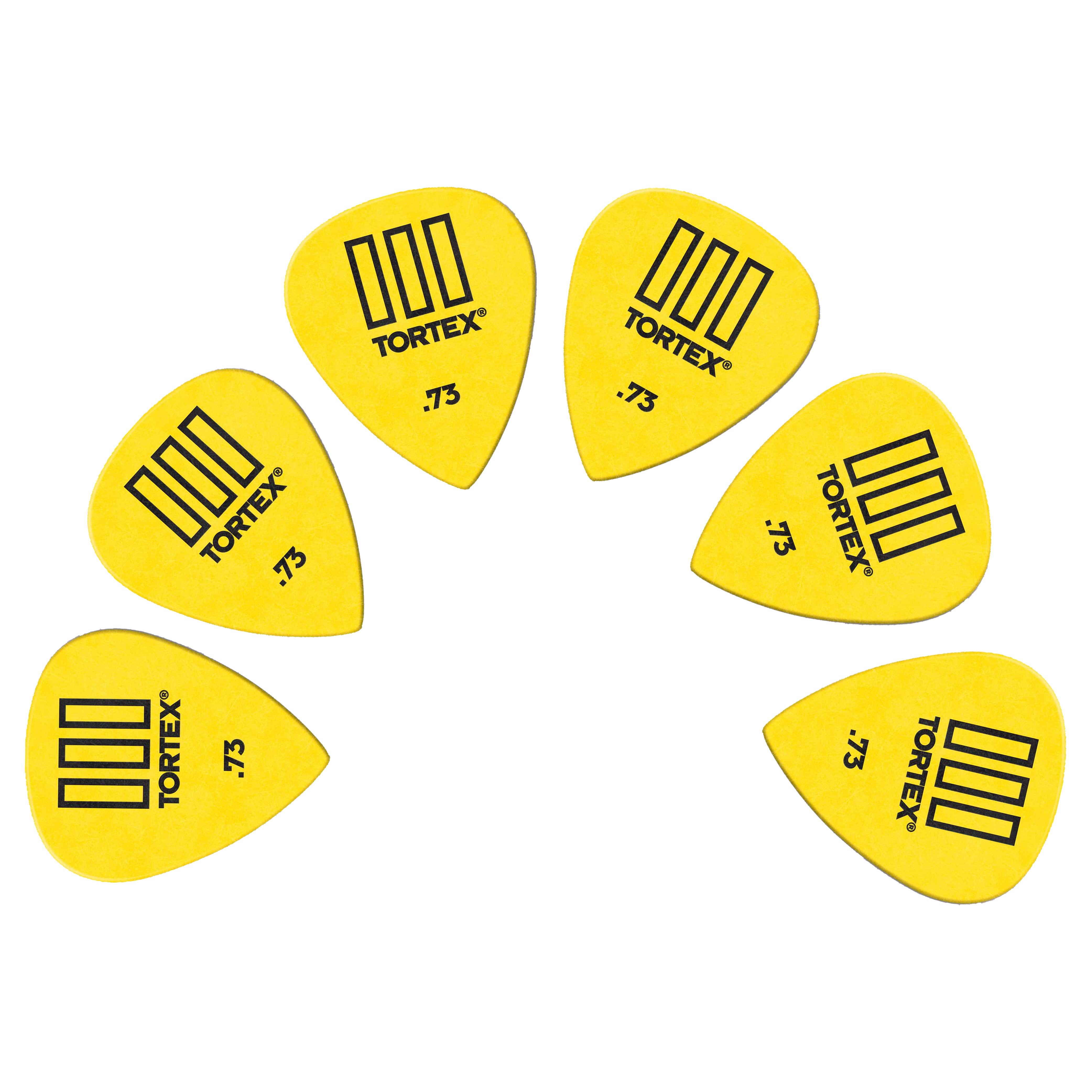 dunlop picks 0.73mm dunlop 4620 tortex iii guitar picks - pack of 6 #size_0.73mm