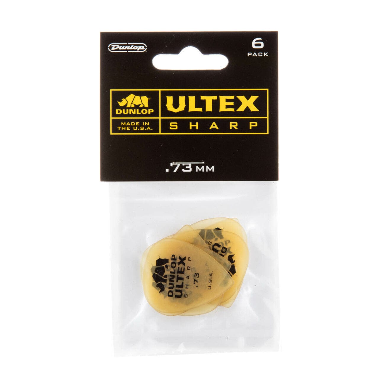 dunlop picks 0.73mm dunlop ultex sharp picks - set of 6