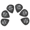 Dunlop Picks 0.88 Dunlop 482R Tortex Pitch Black Jazz Guitar Picks - Set of 6