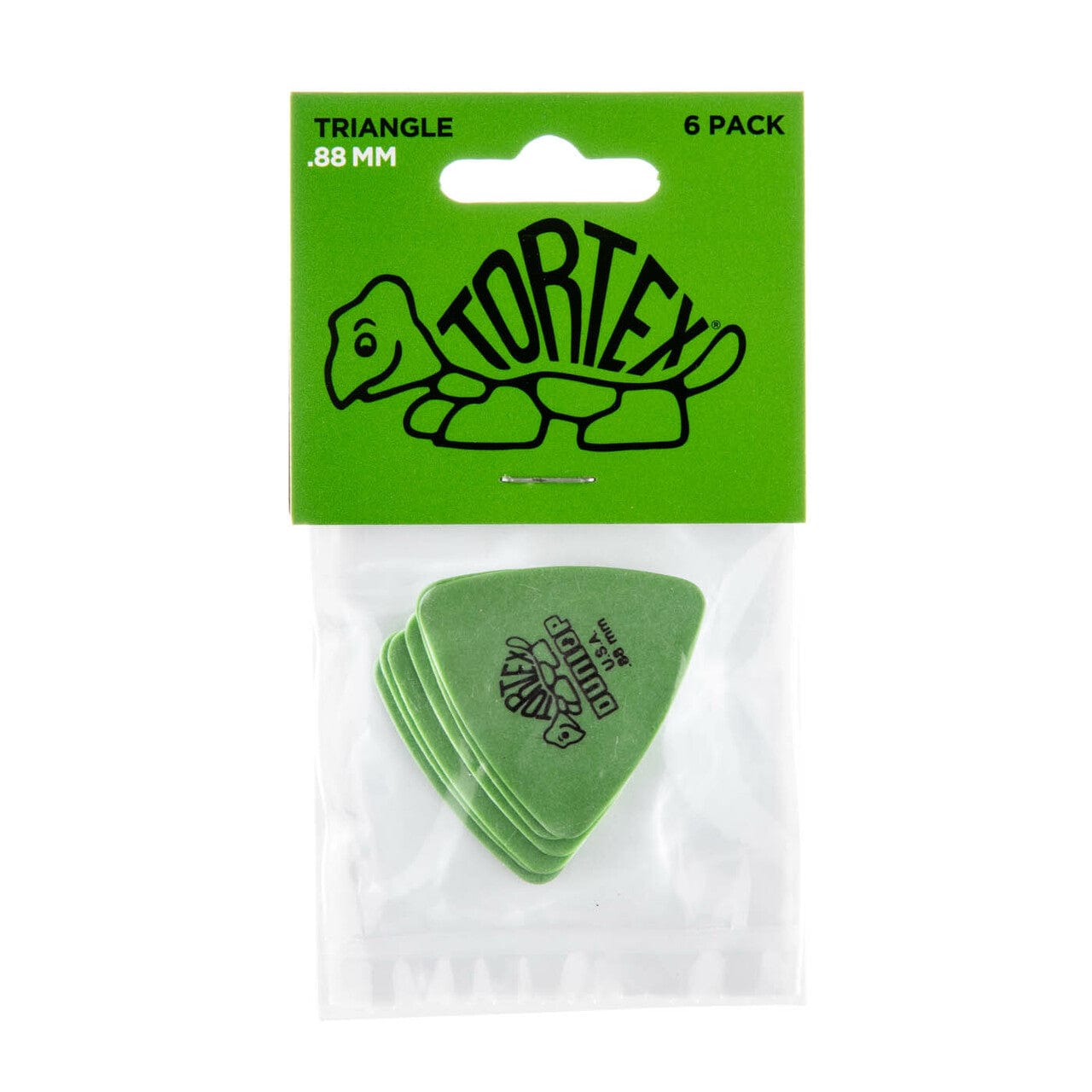 dunlop picks 0.88mm dunlop tortex triangle guitar picks - set of 6 #gauge_0.88mm