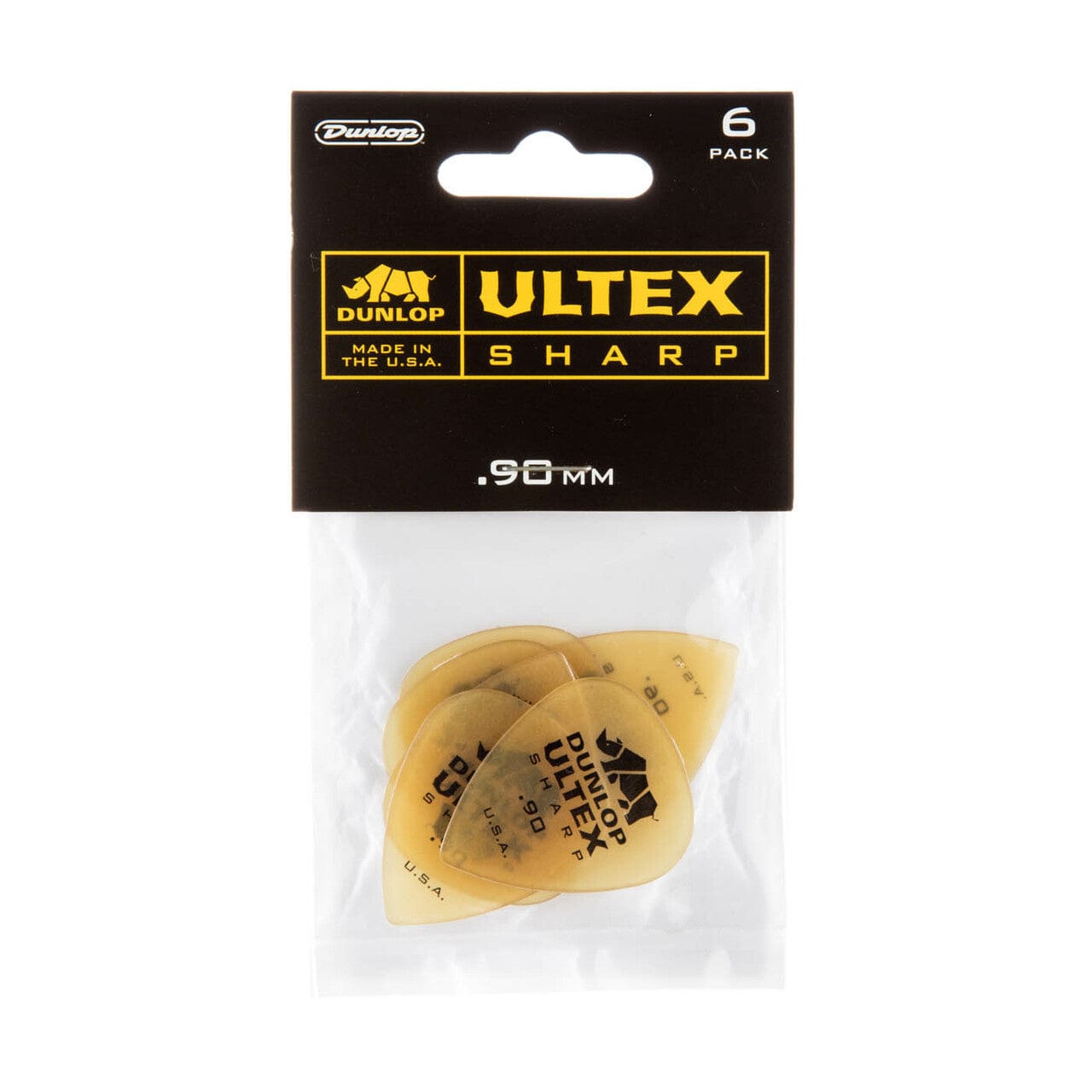 dunlop picks 0.90mm dunlop ultex sharp picks - set of 6 #gauge_0.90mm