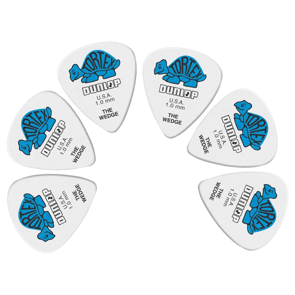 dunlop picks 1.0mm dunlop 424p tortex wedge guitar picks - pack of 6 #size_1.0mm