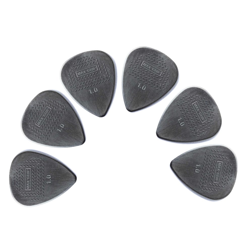dunlop picks 1.0mm dunlop 449p max-grip standard guitar picks - pack of 6 #size_1.0mm