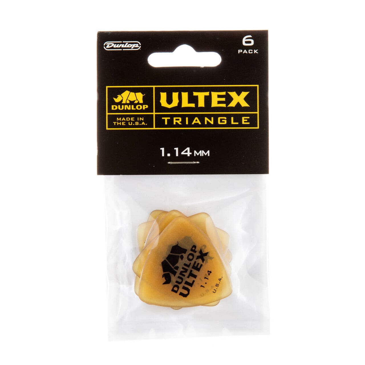 dunlop picks 1.14 mm dunlop ultex triangle 1mm guitar pick - set of 6