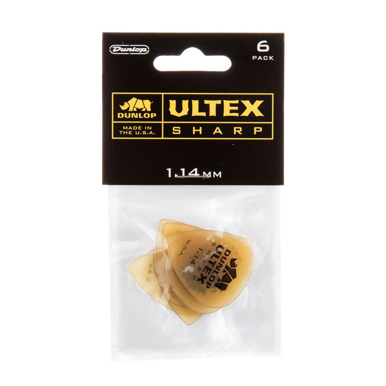 dunlop picks 1.14mm dunlop ultex sharp picks - set of 6 #gauge_1.14mm