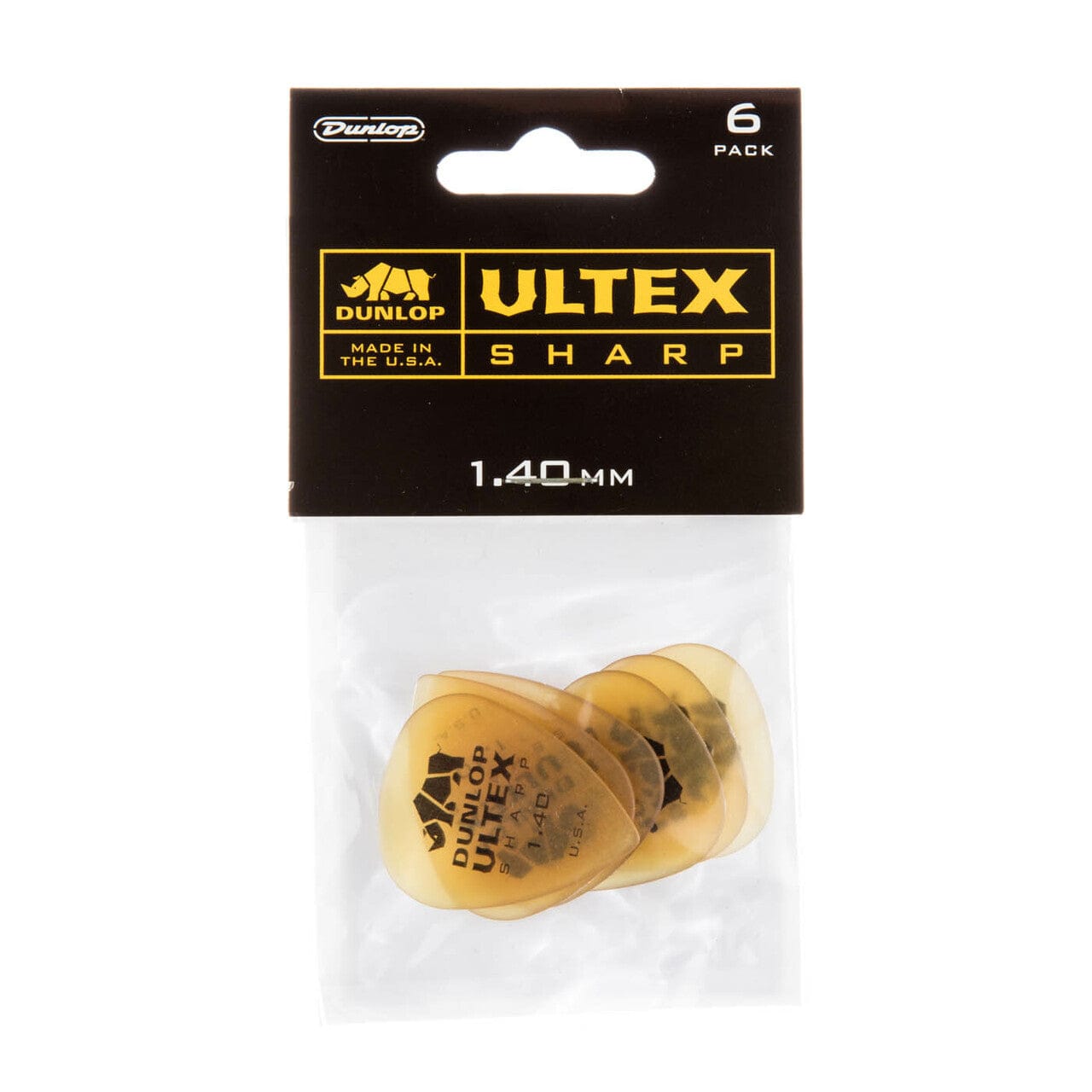 dunlop picks 1.40mm dunlop ultex sharp picks - set of 6 #gauge_1.40mm