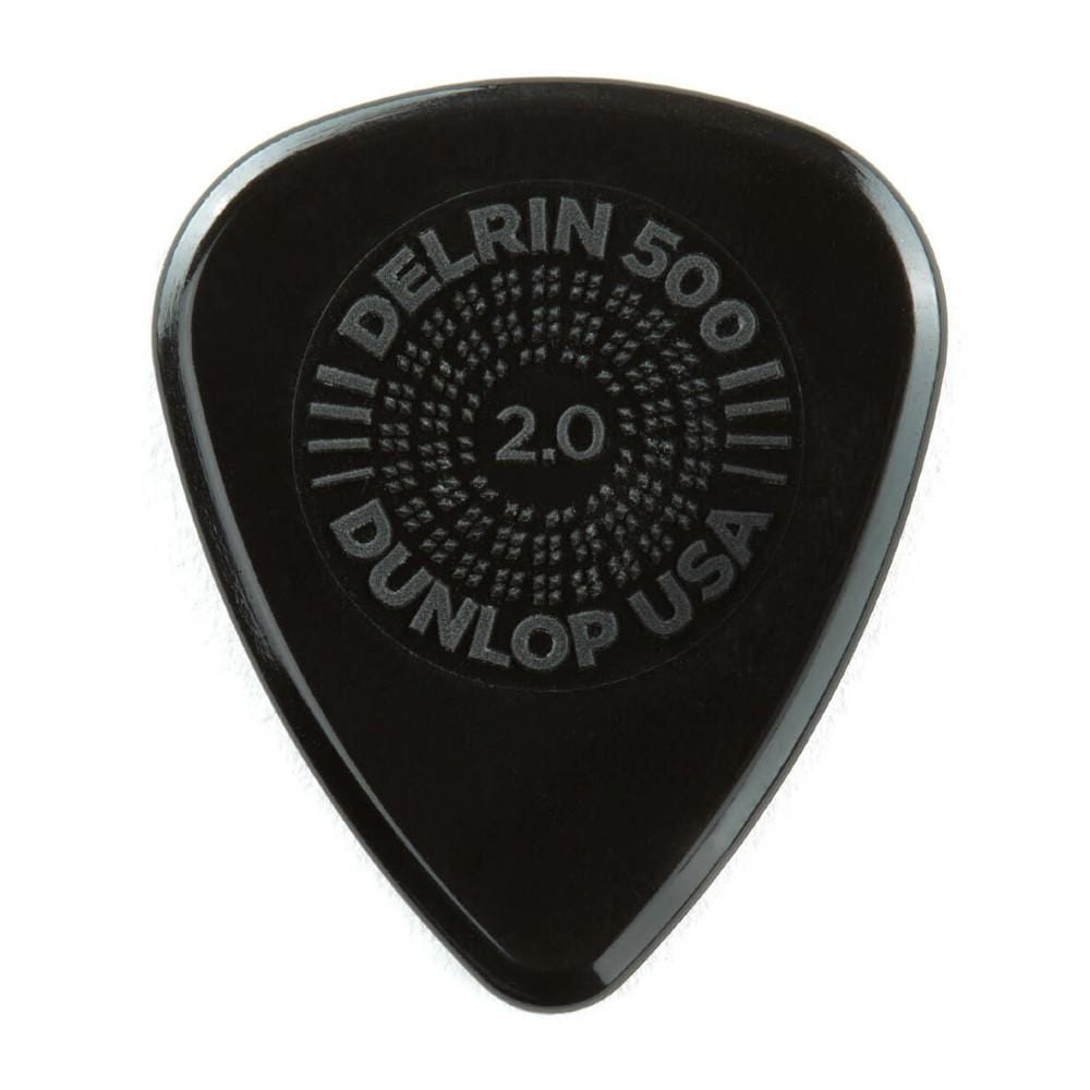 dunlop picks 2mm dunlop 450r prime 500 grip delrin guitar picks- pack of 6 #size_2mm