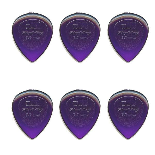 dunlop picks 3mm dunlop 4740 stubby jazz guitar picks - set of 6 #gauge_3mm