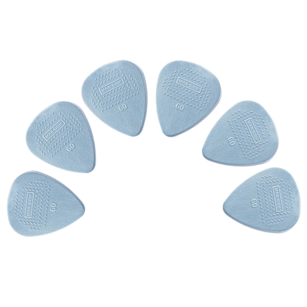 dunlop picks .60mm dunlop 449p max-grip standard guitar picks - pack of 6
