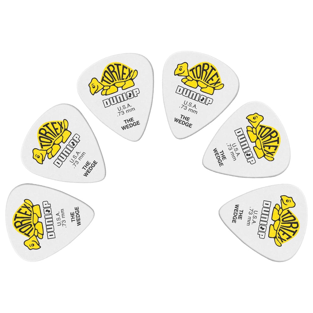 dunlop picks .73mm dunlop 424p tortex wedge guitar picks - pack of 6 #size_.73mm