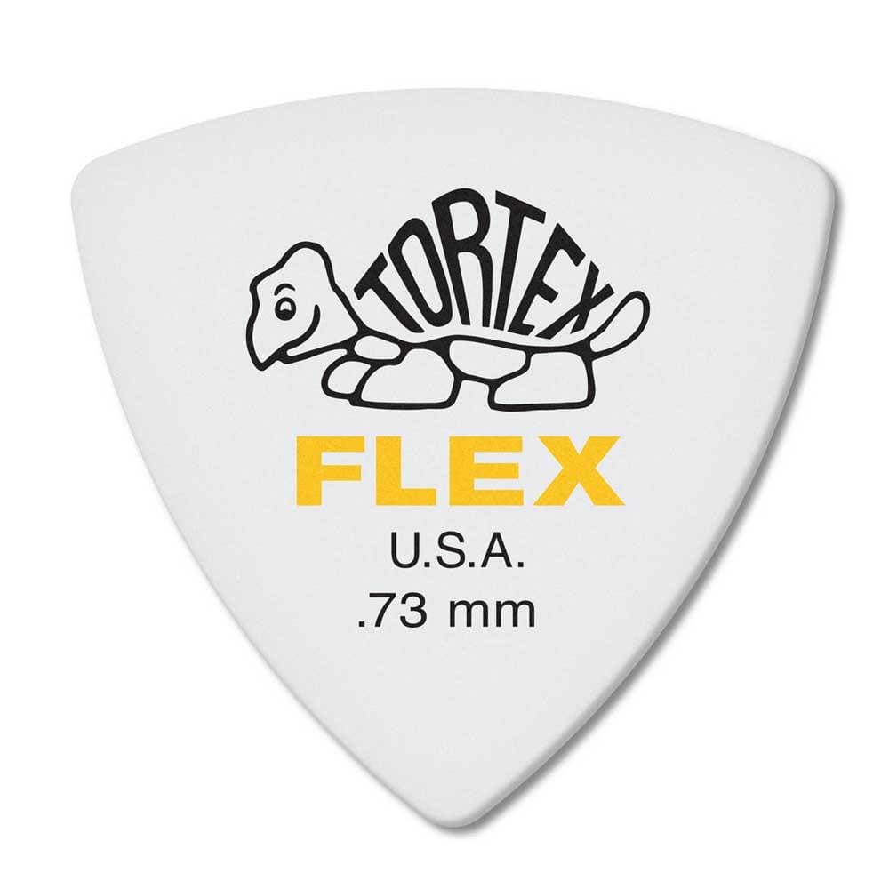 dunlop picks .73mm dunlop 456p tortex flex triangular guitar picks - pack of 6 #size_.73mm