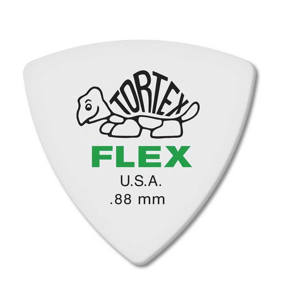 dunlop picks .88mm dunlop 456p tortex flex triangular guitar picks - pack of 6 #size_.88mm