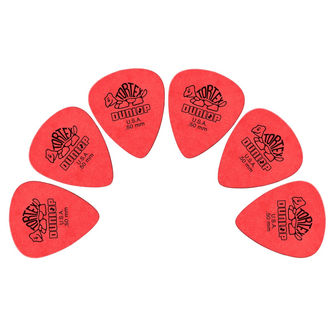 Dunlop Picks Dunlop 418R Tortex Guitars Picks - 0.50MM - Pack of 6