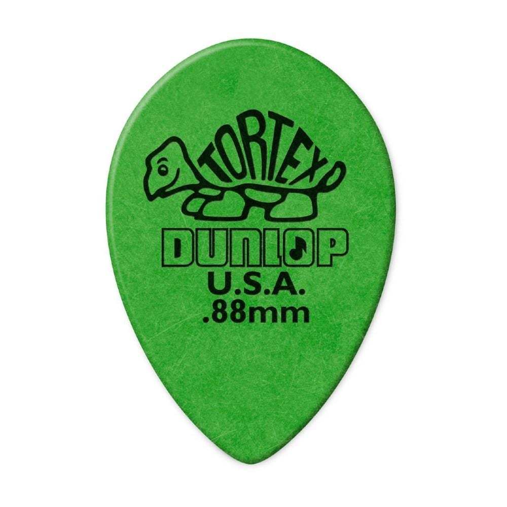 dunlop picks dunlop 423r088 tortex small teardrop guitar picks- 0.88mm- pack of 36