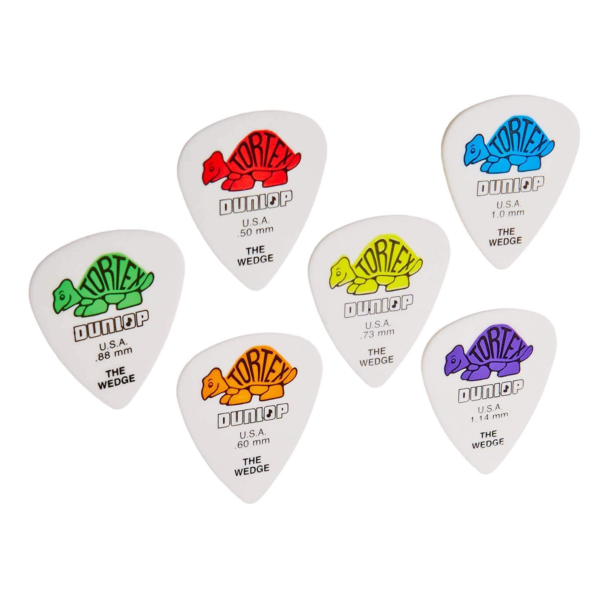 dunlop picks dunlop 4240 tortex iii guitar picks - pack of 6