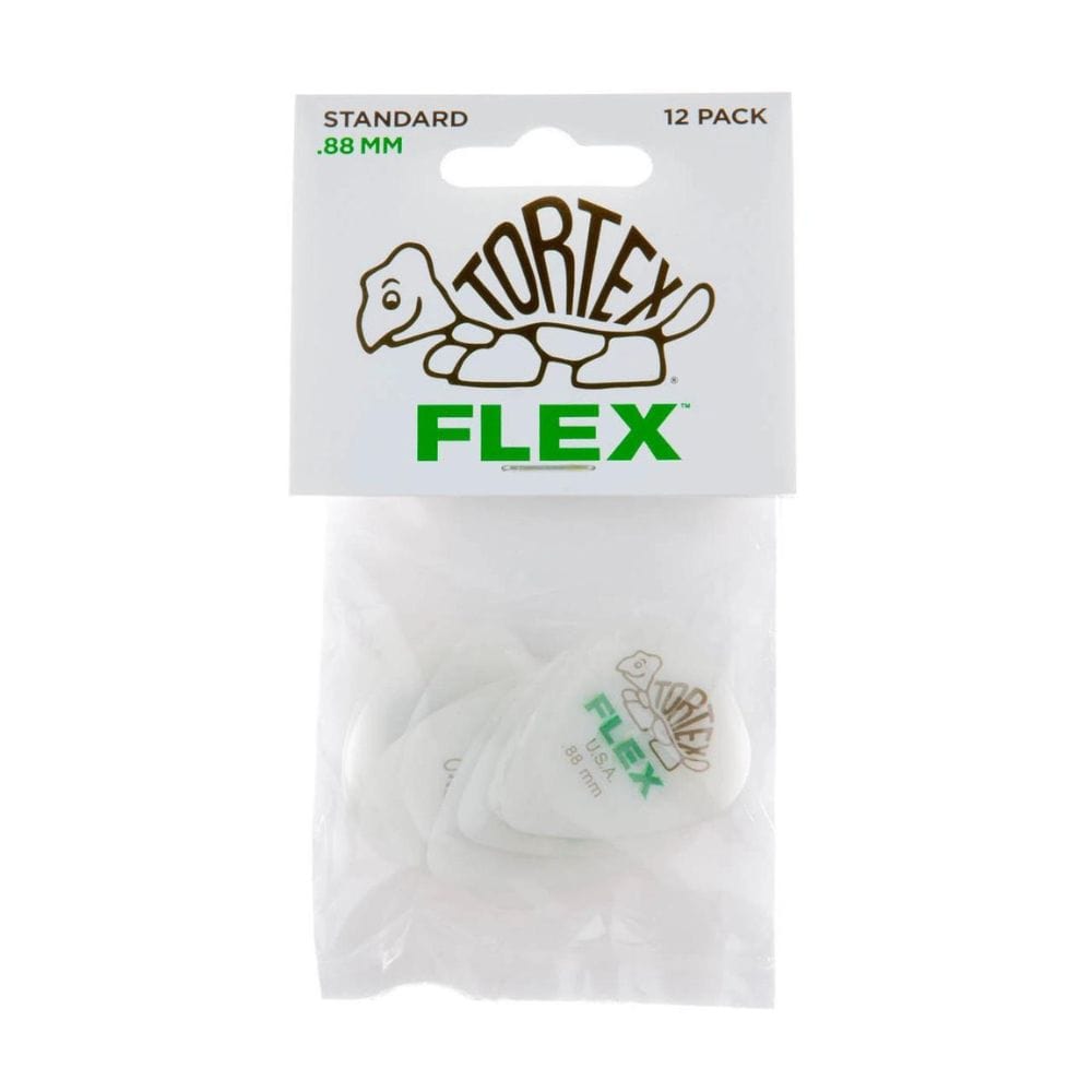dunlop picks dunlop 428p tortex flex standard guitar picks - pack of 12 #size_.88mm