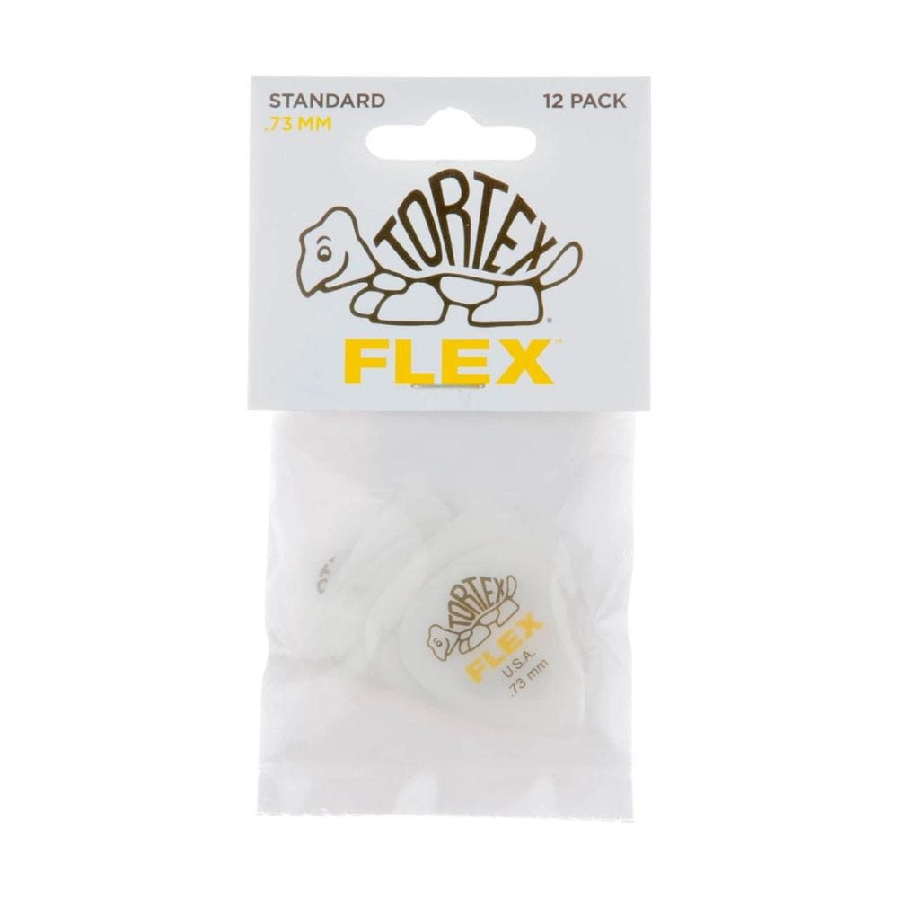 dunlop picks dunlop 428p tortex flex standard guitar picks - pack of 12 #size_.73mm