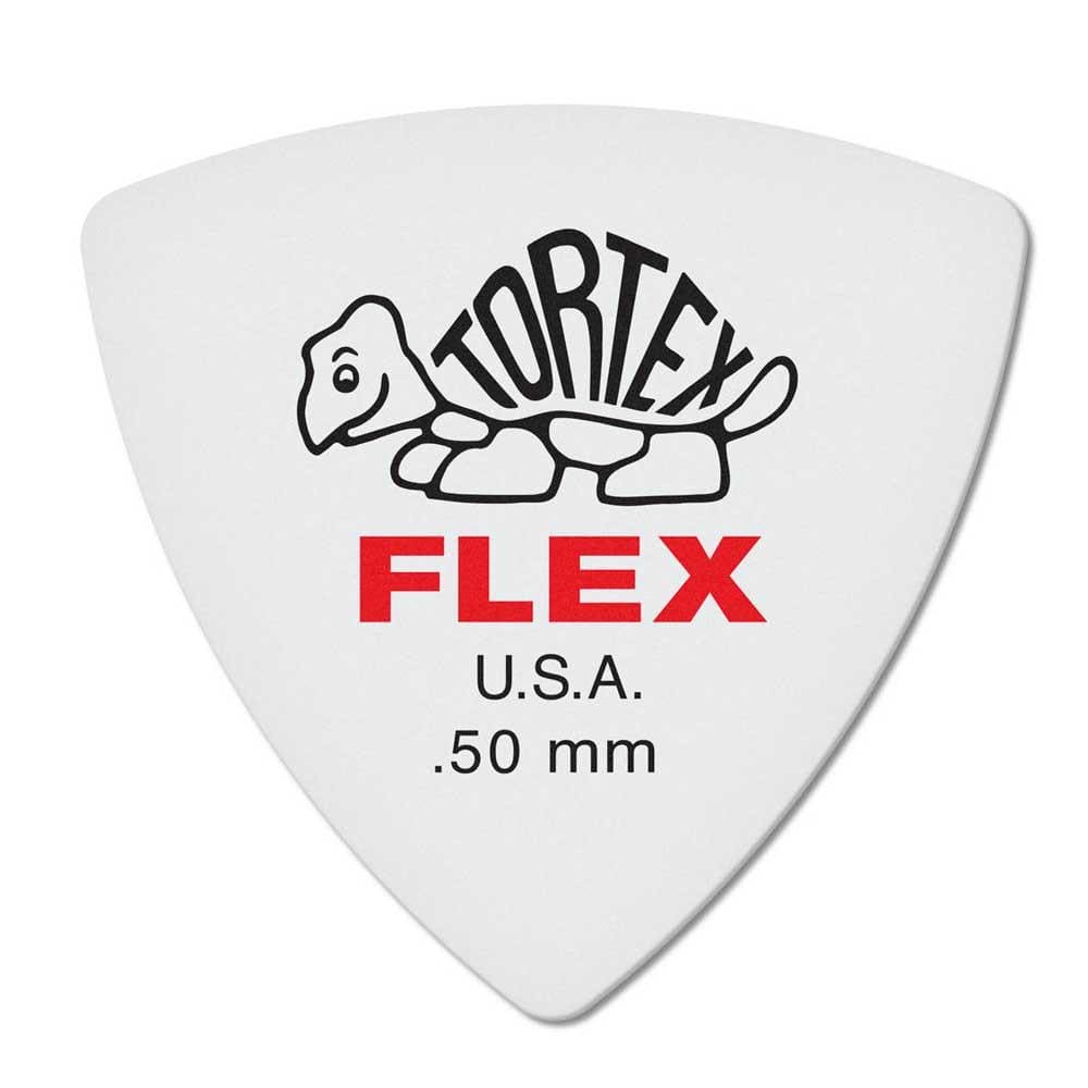dunlop picks dunlop 456p tortex flex triangular guitar picks - pack of 6