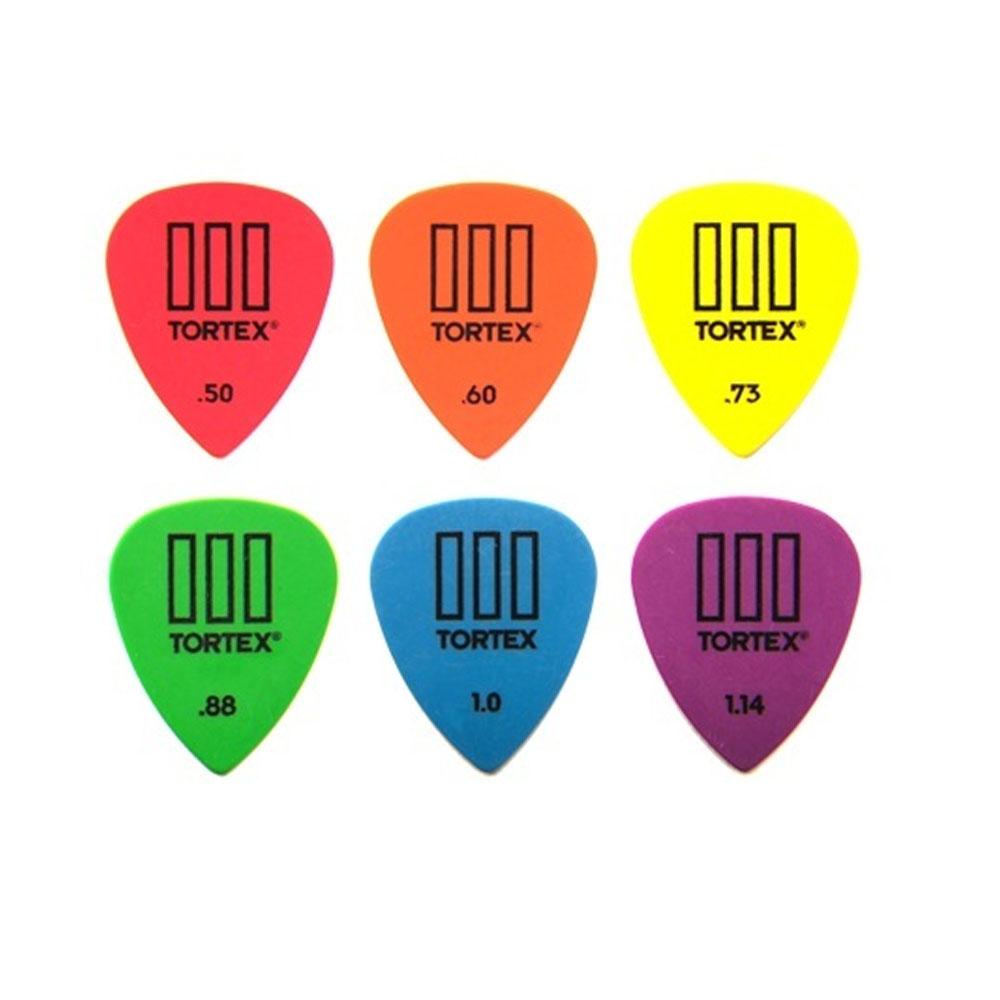 dunlop picks dunlop 4620 tortex iii guitar picks - pack of 6 #size_1.35mm