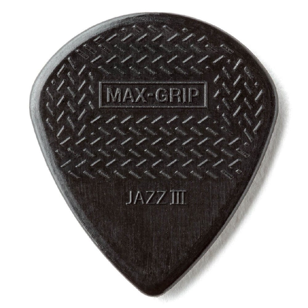 dunlop picks dunlop 471r3s max grip jazz iii stiffo picks - pack of 6