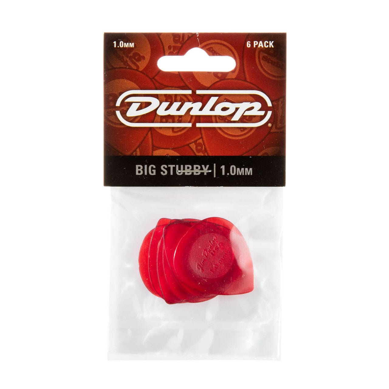 dunlop picks dunlop 475r nylon big stubby guitar picks - set of 6