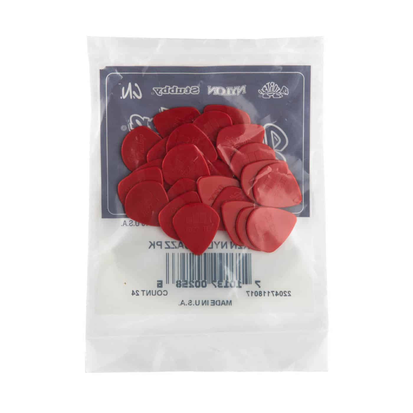 dunlop picks dunlop 47r2n 1.18mm nylon jazz ii guitar pick #size:_pack-of-24-picks